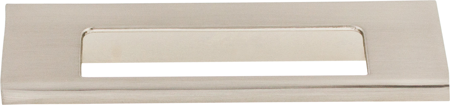 Top Knobs Europa Series 3-3/4"(95mm) CC Cut Out Tab Pull, Brushed Satin Nickel