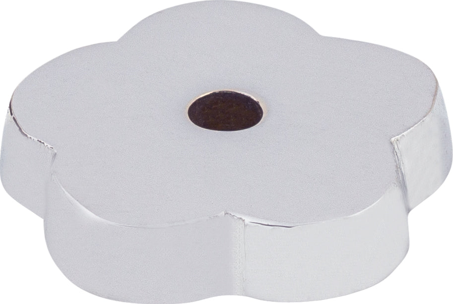 Top Knobs Aspen II Backplate Series 1"L Flower, Polished Chrome