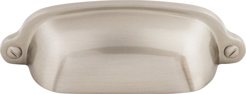 Top Knobs Charlotte Series 2-9/16"(65mm) CC Cup Pull, Brushed Satin Nickel