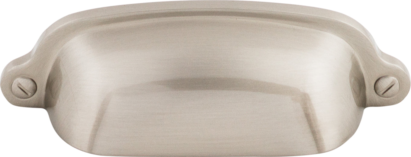 Top Knobs Charlotte Series 2-9/16"(65mm) CC Cup Pull, Brushed Satin Nickel