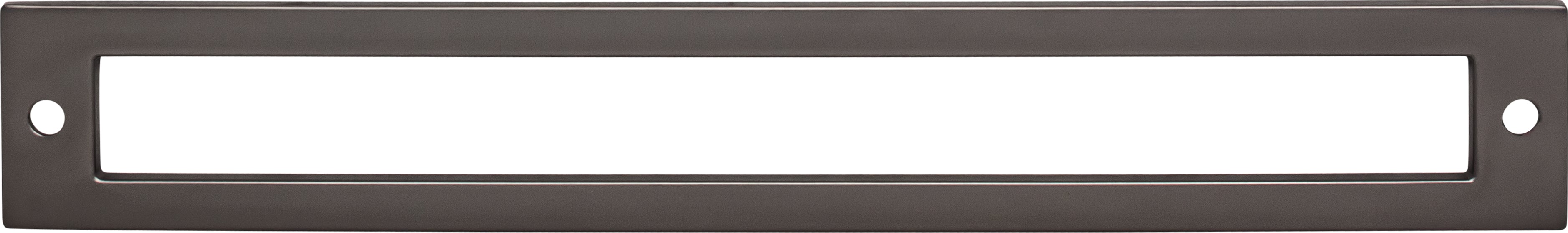 Top Knobs Hollin Series 7-9/16"(192mm) CC Backplate, Ash Gray