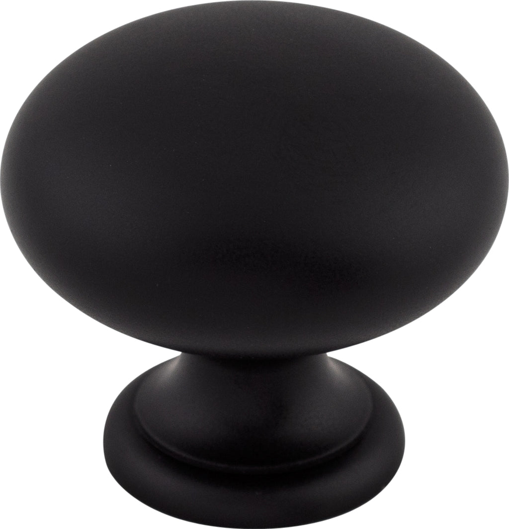 Top Knobs Mushroom Series 1-1/4"L Knob, Flat Black