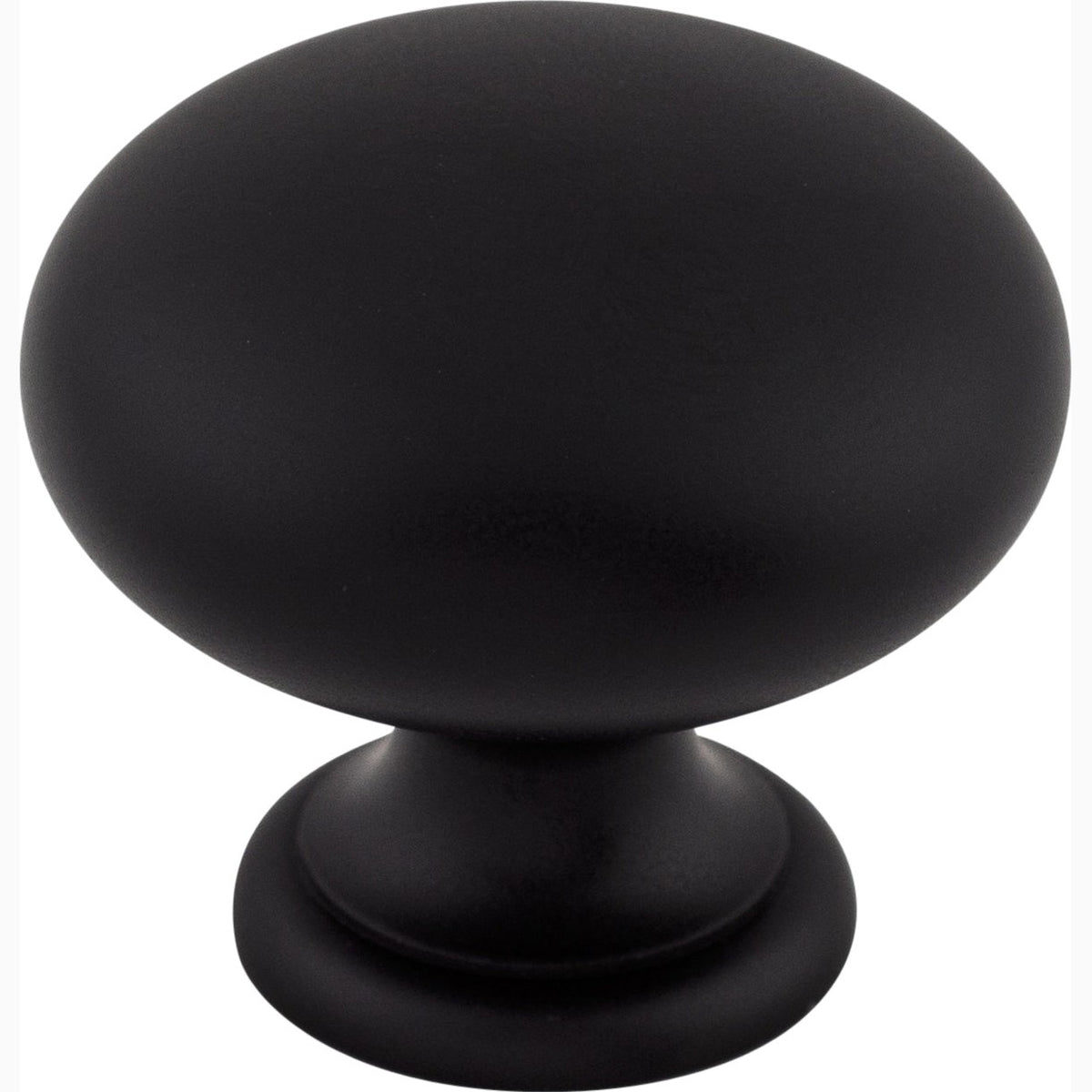 Top Knobs Mushroom Series 1-1/4"L Knob, Flat Black