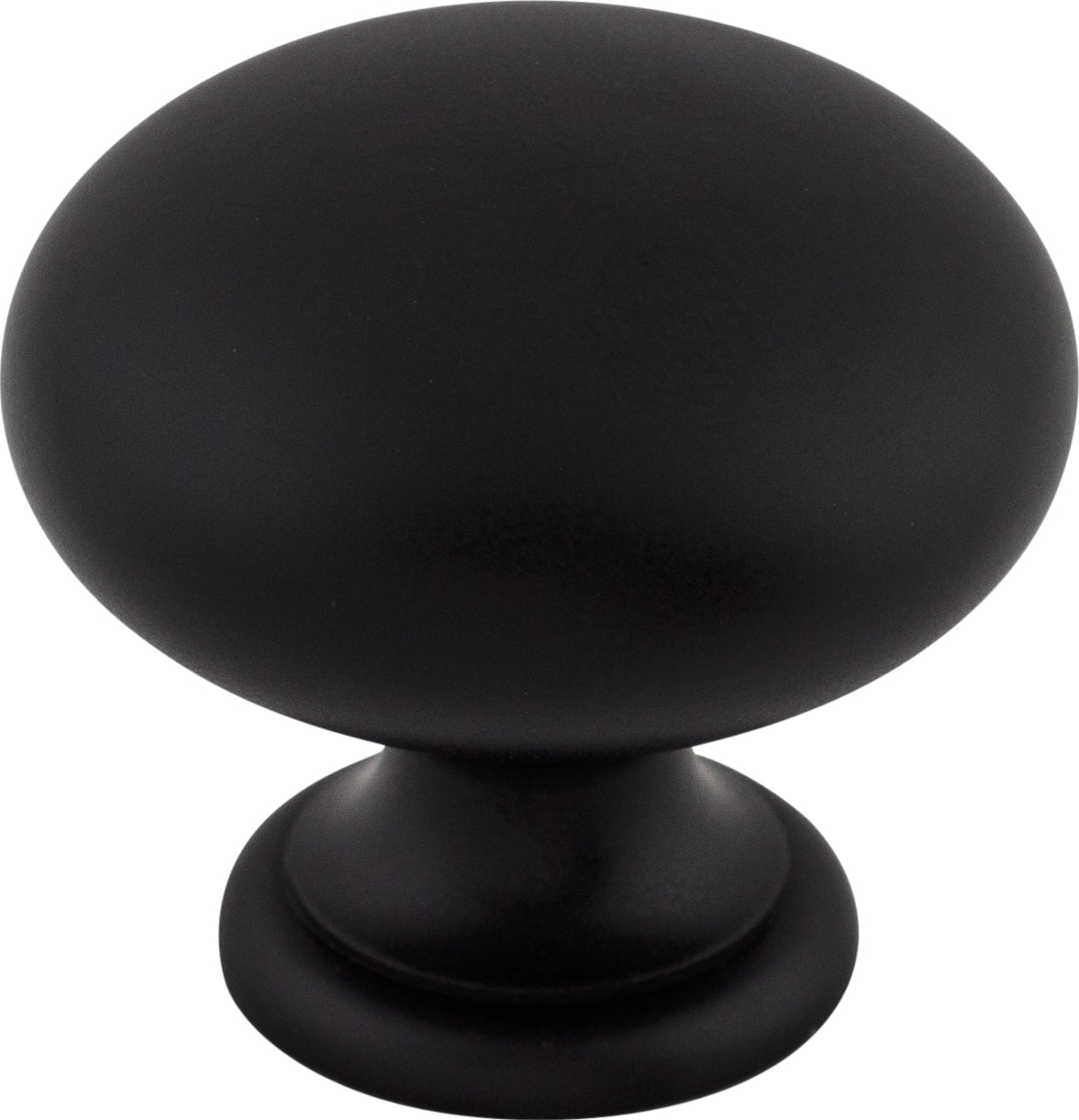 Top Knobs Mushroom Series 1-1/4"L Knob, Flat Black