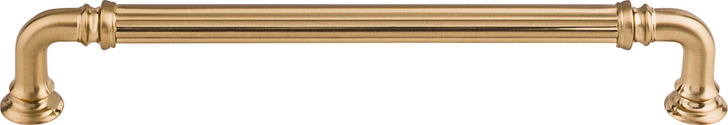 Top Knobs Reeded Series 7"(178mm) CC Pull, Honey Bronze