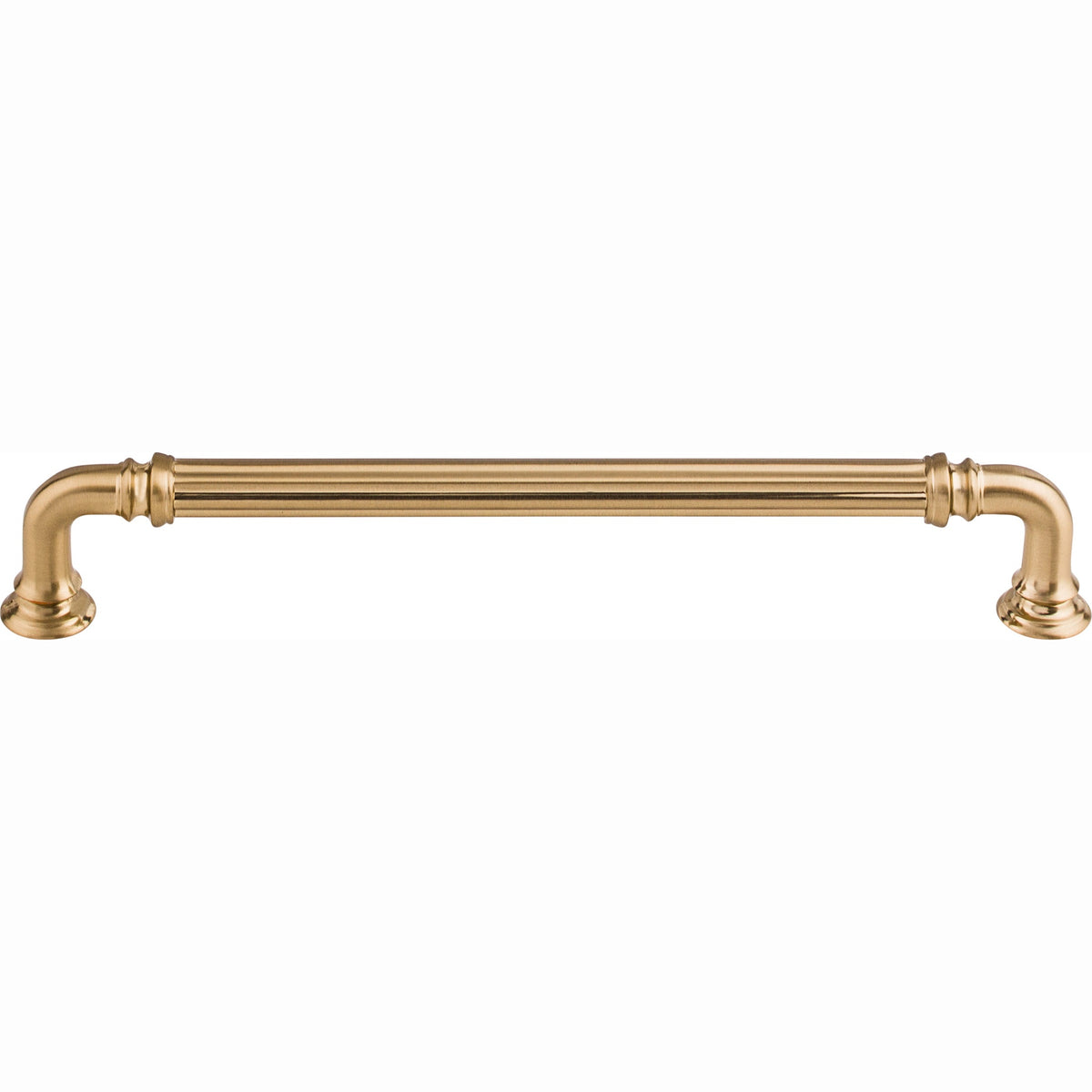 Top Knobs Reeded Series 7"(178mm) CC Pull, Honey Bronze