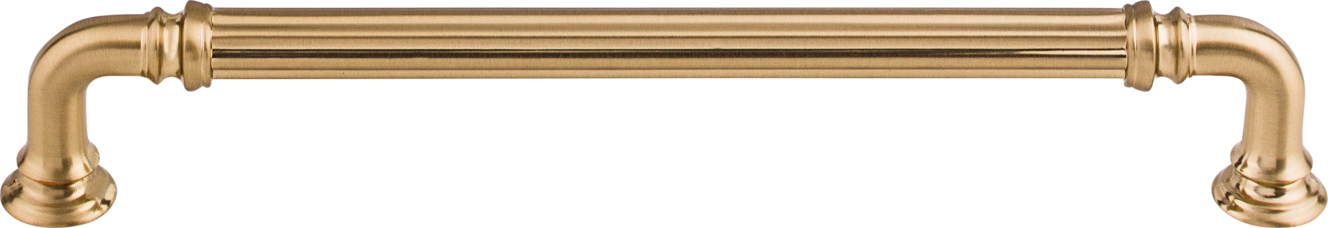 Top Knobs Reeded Series 7"(178mm) CC Pull, Honey Bronze