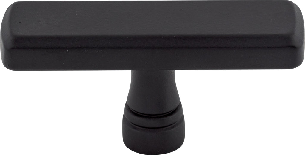 Top Knobs Kingsbridge Series 2-3/8"L Knob, Flat Black
