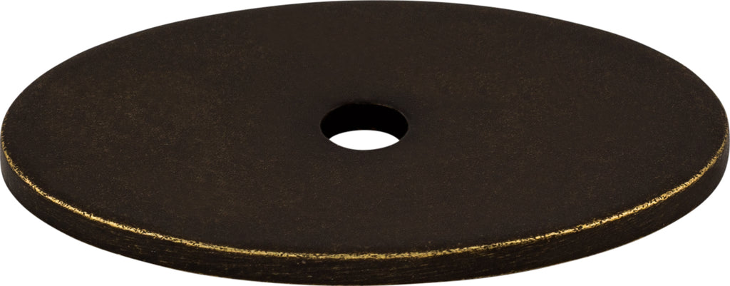 Top Knobs Oval Series 1-1/2"L Backplate, German Bronze