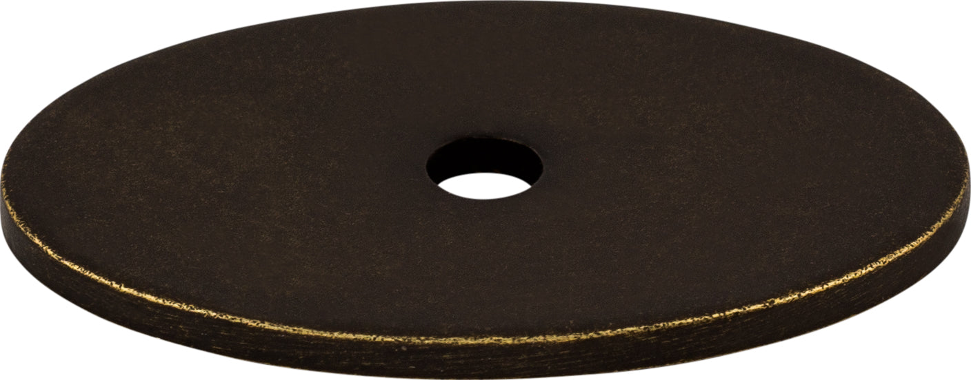 Top Knobs Oval Series 1-1/2"L Backplate, German Bronze