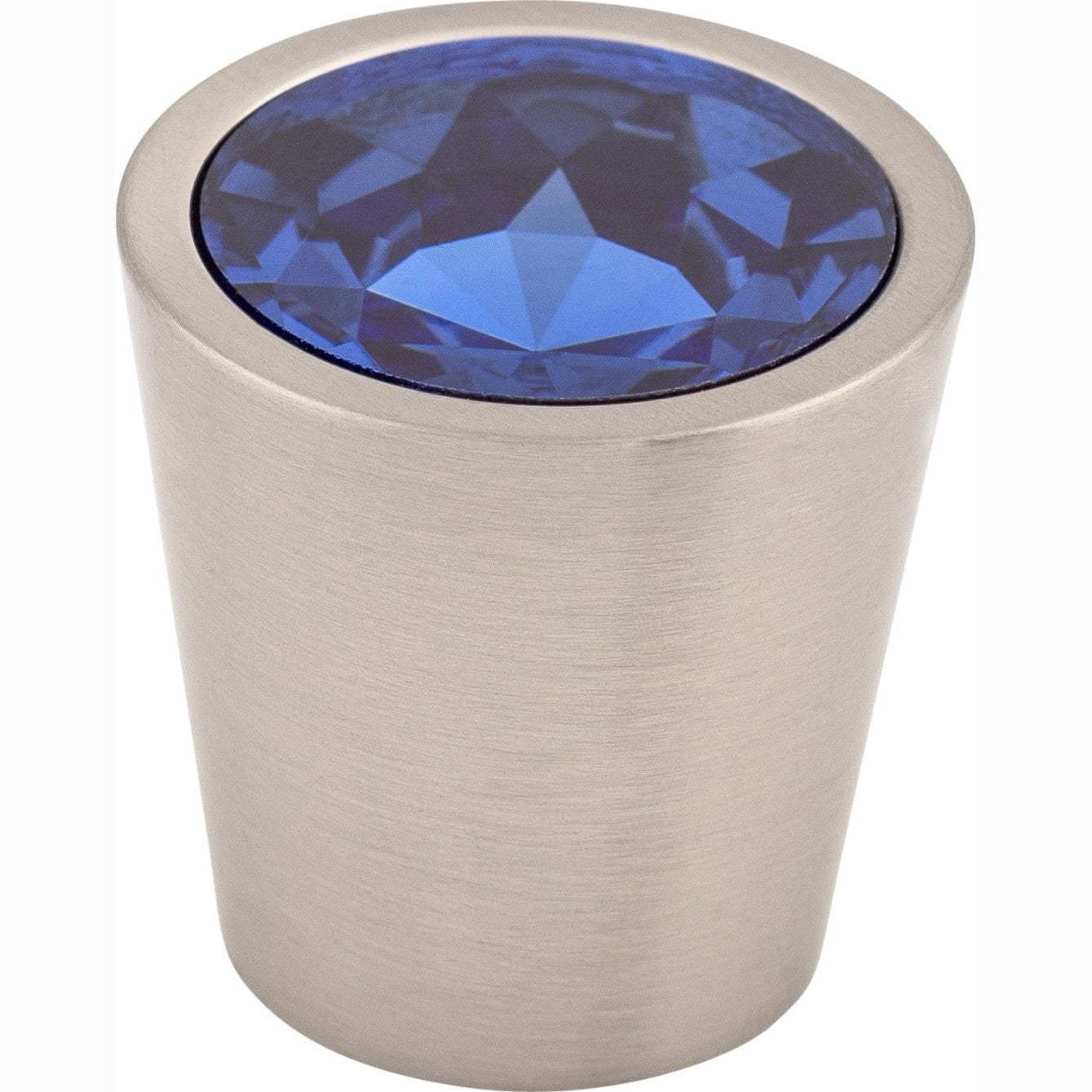 Top Knobs Blue Crystal Center Series 1-1/16"L Knob, 