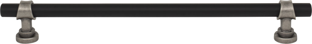 Top Knobs Bit Series 8-13/16"(223mm) CC Pull, Flat Black and Pewter Antique