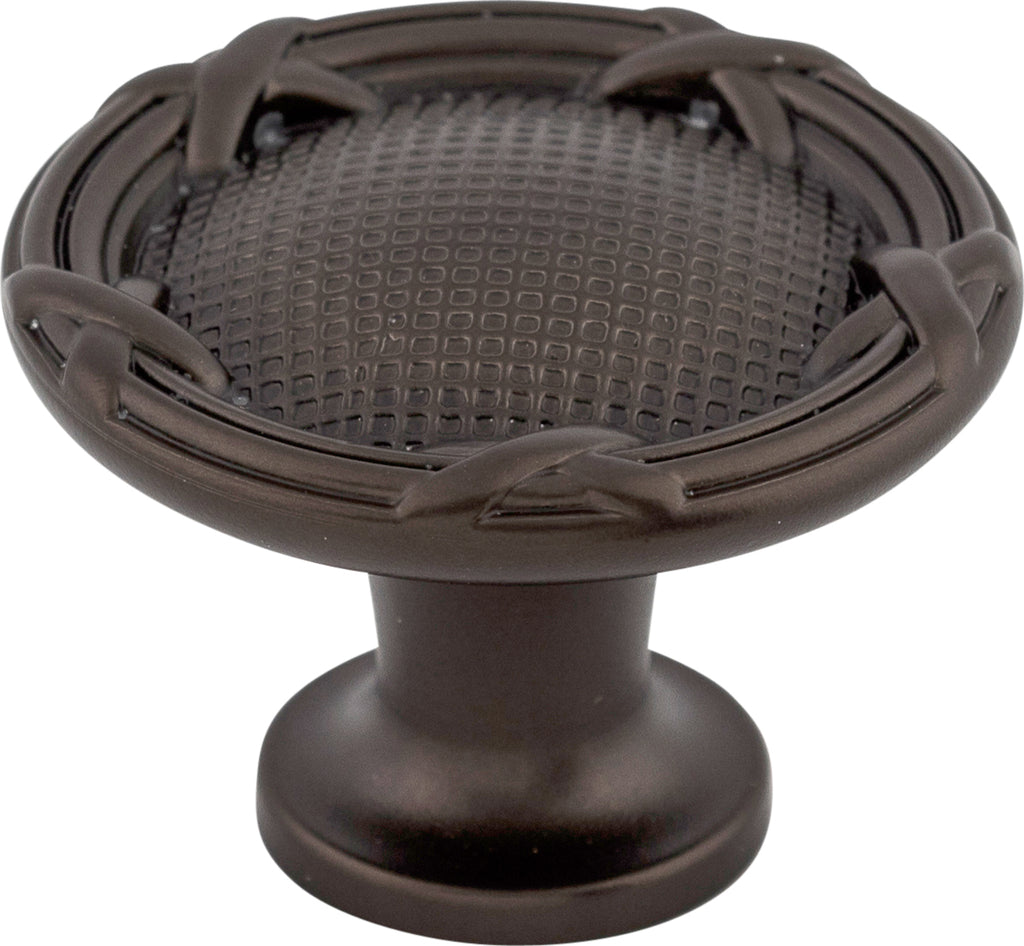 Top Knobs Ribbon & Reed Series 1-1/4"L Knob, Oil Rubbed Bronze