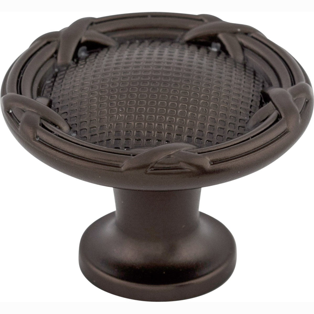 Top Knobs Ribbon & Reed Series 1-1/4"L Knob, Oil Rubbed Bronze