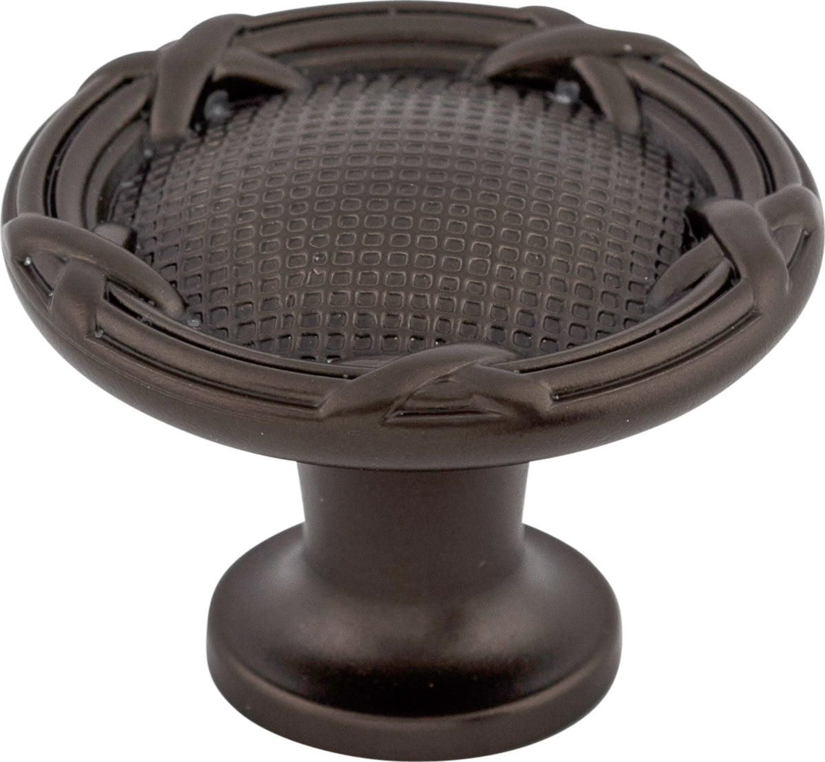 Top Knobs Ribbon & Reed Series 1-1/4"L Knob, Oil Rubbed Bronze