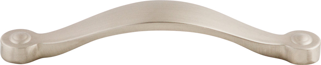 Top Knobs Saddle Series 5-1/16"(128mm) CC Pull, Brushed Satin Nickel