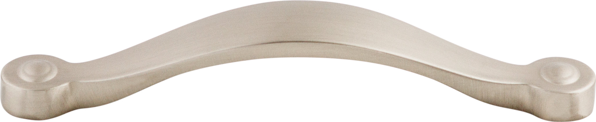 Top Knobs Saddle Series 5-1/16"(128mm) CC Pull, Brushed Satin Nickel