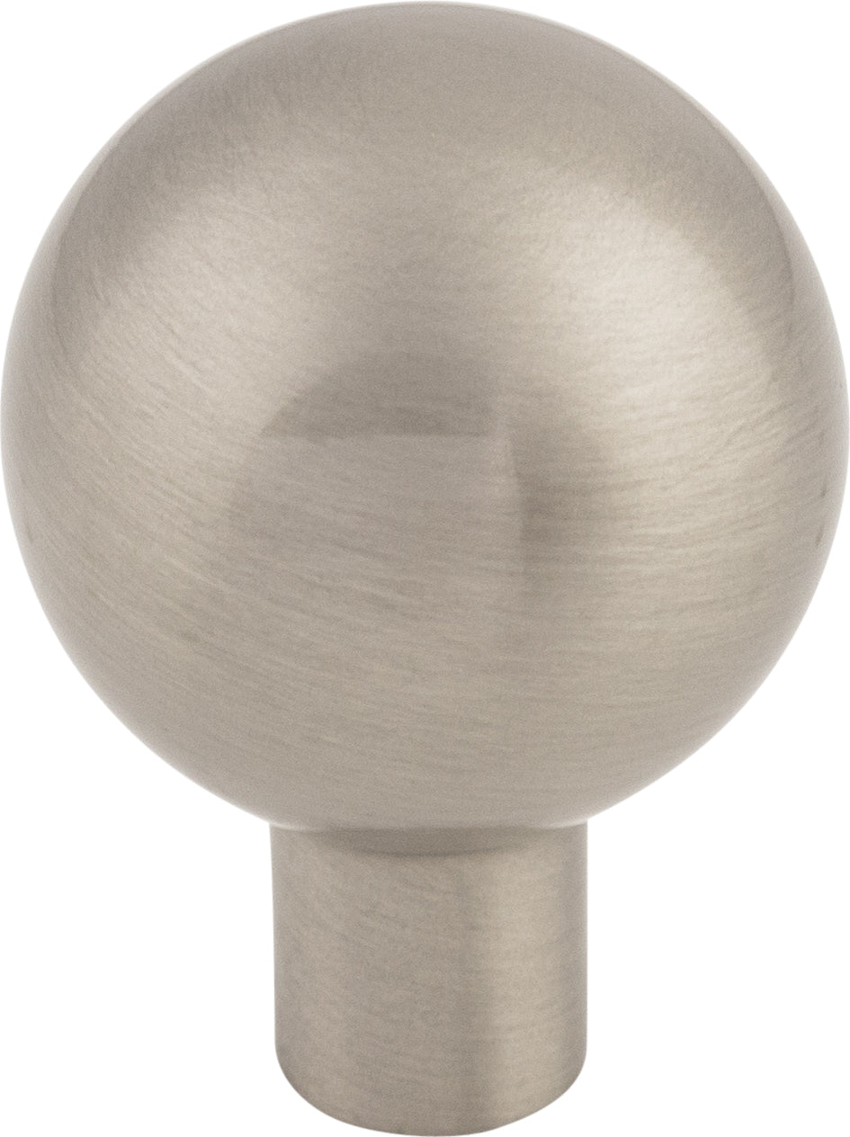 Top Knobs Brookline Series 1"L Knob, Brushed Satin Nickel