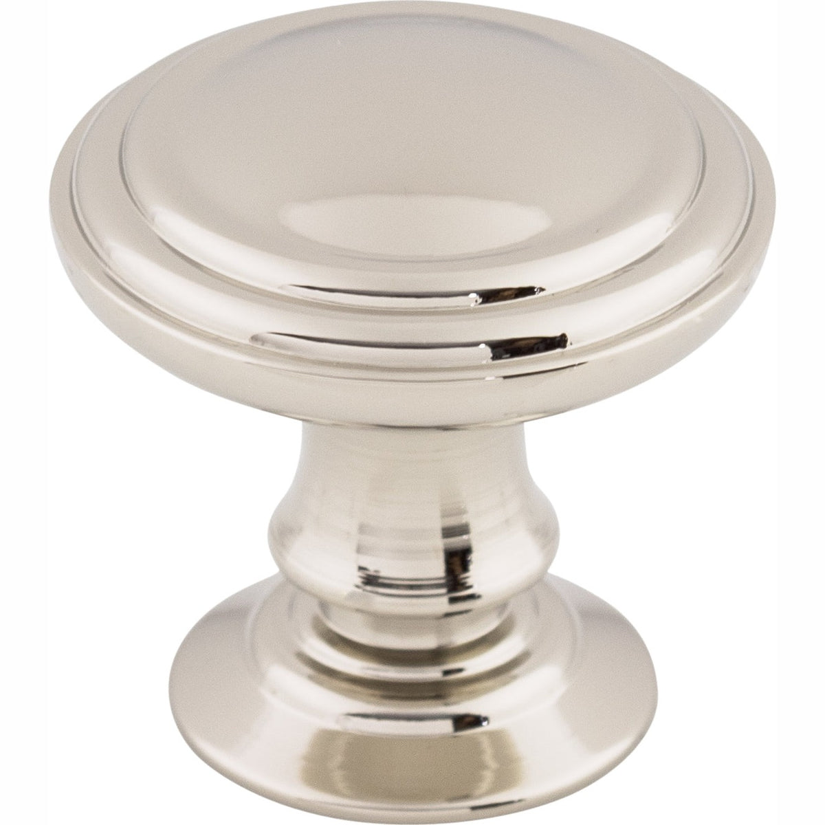 Top Knobs Reeded Series 1-1/4"L Knob, Polished Nickel