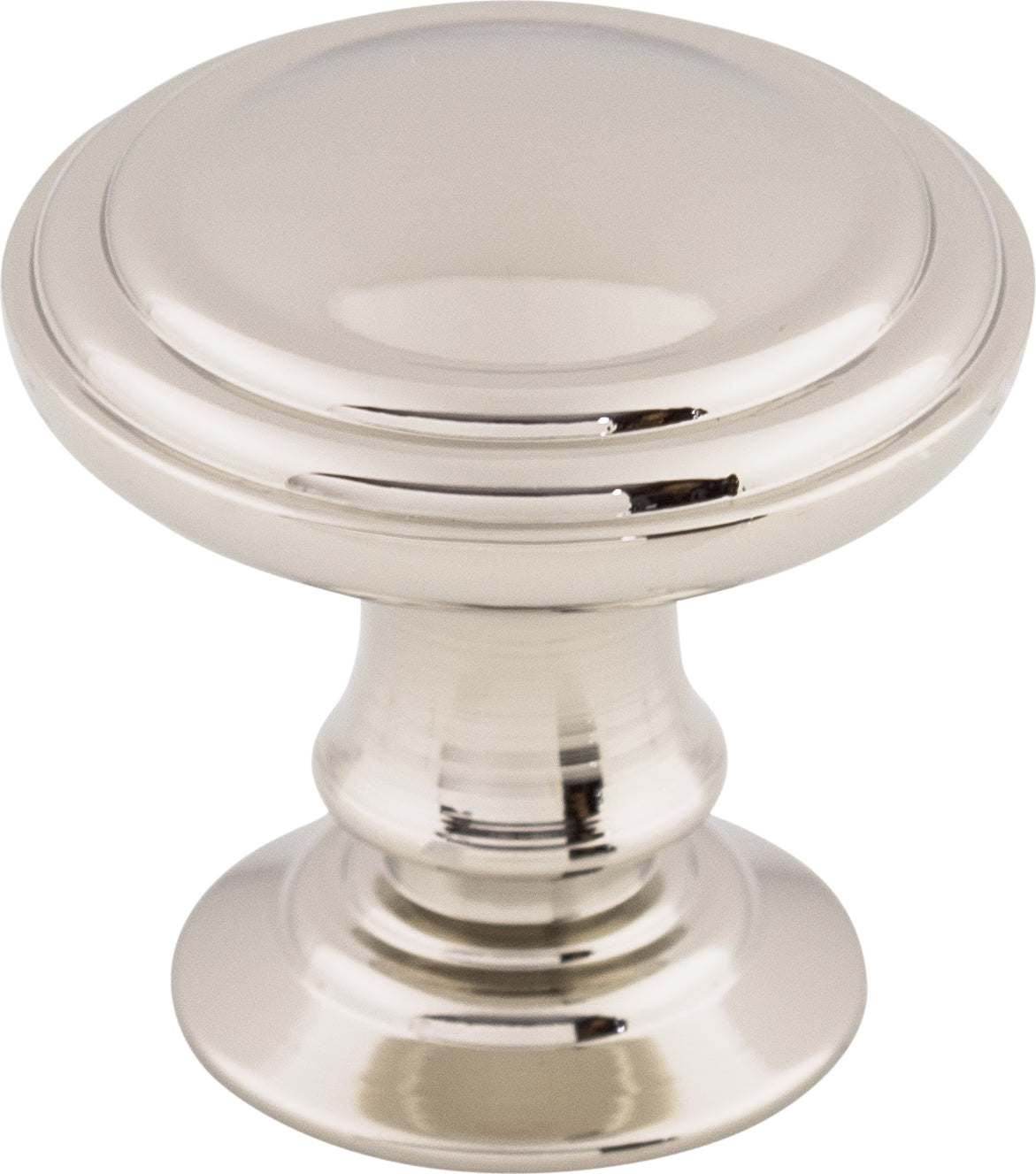 Top Knobs Reeded Series 1-1/4"L Knob, Polished Nickel