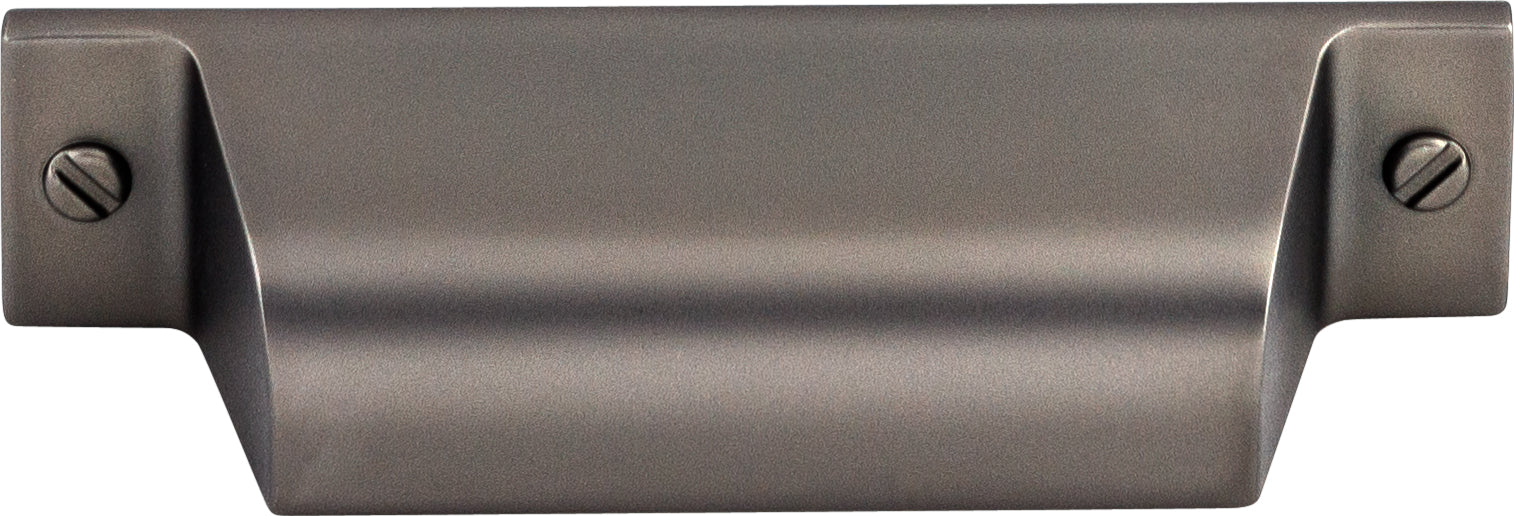 Top Knobs Channing Series 2-3/4"(70mm) CC Cup Pull, Ash Gray