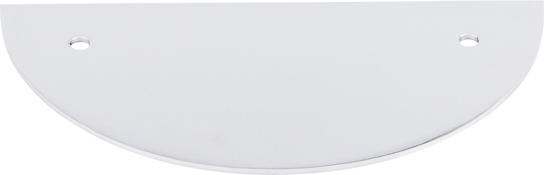 Top Knobs Half Circle Series 3-1/2"(89mm) CC Backplate, Polished Chrome