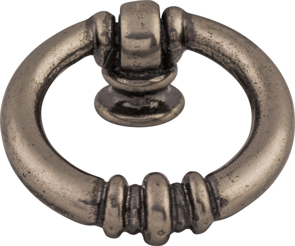 Top Knobs Newton Series 1-5/8"L Ring Pull, Pewter Antique