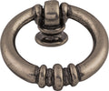 Top Knobs Newton Series 1-5/8"L Ring Pull, Pewter Antique