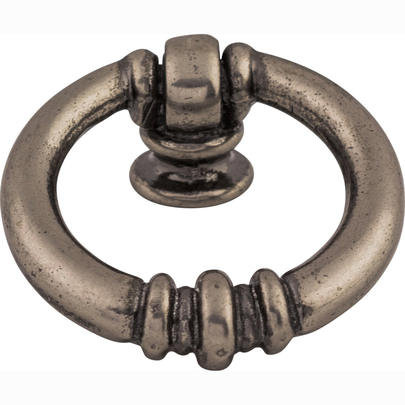 Top Knobs Newton Series 1-5/8"L Ring Pull, Pewter Antique