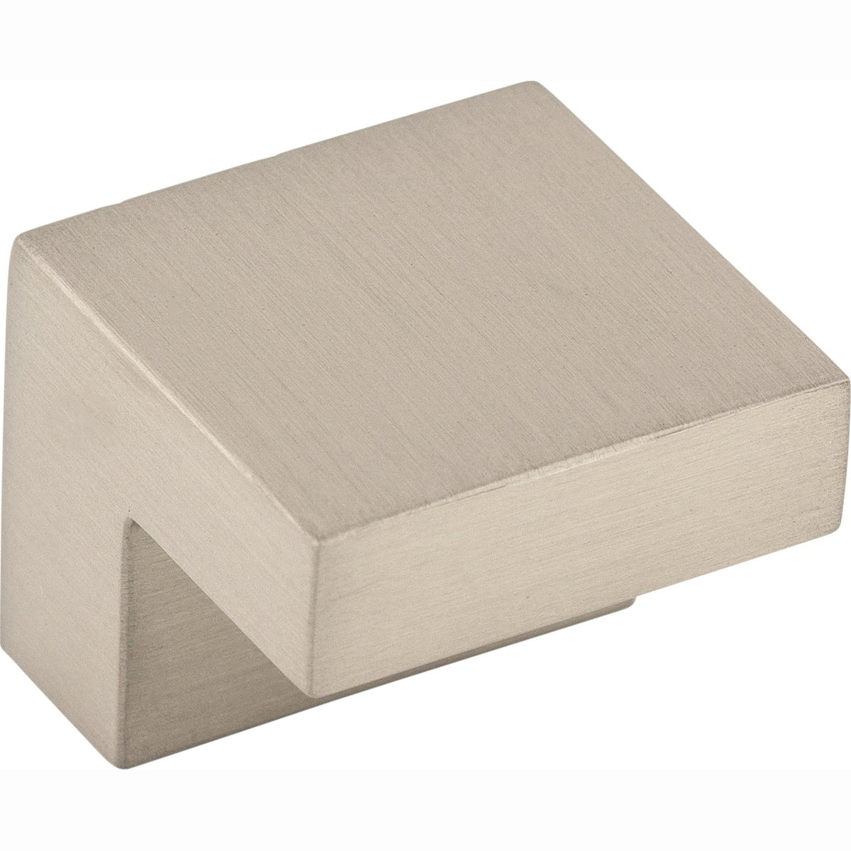 Top Knobs Square Series 1"L Knob, Brushed Satin Nickel