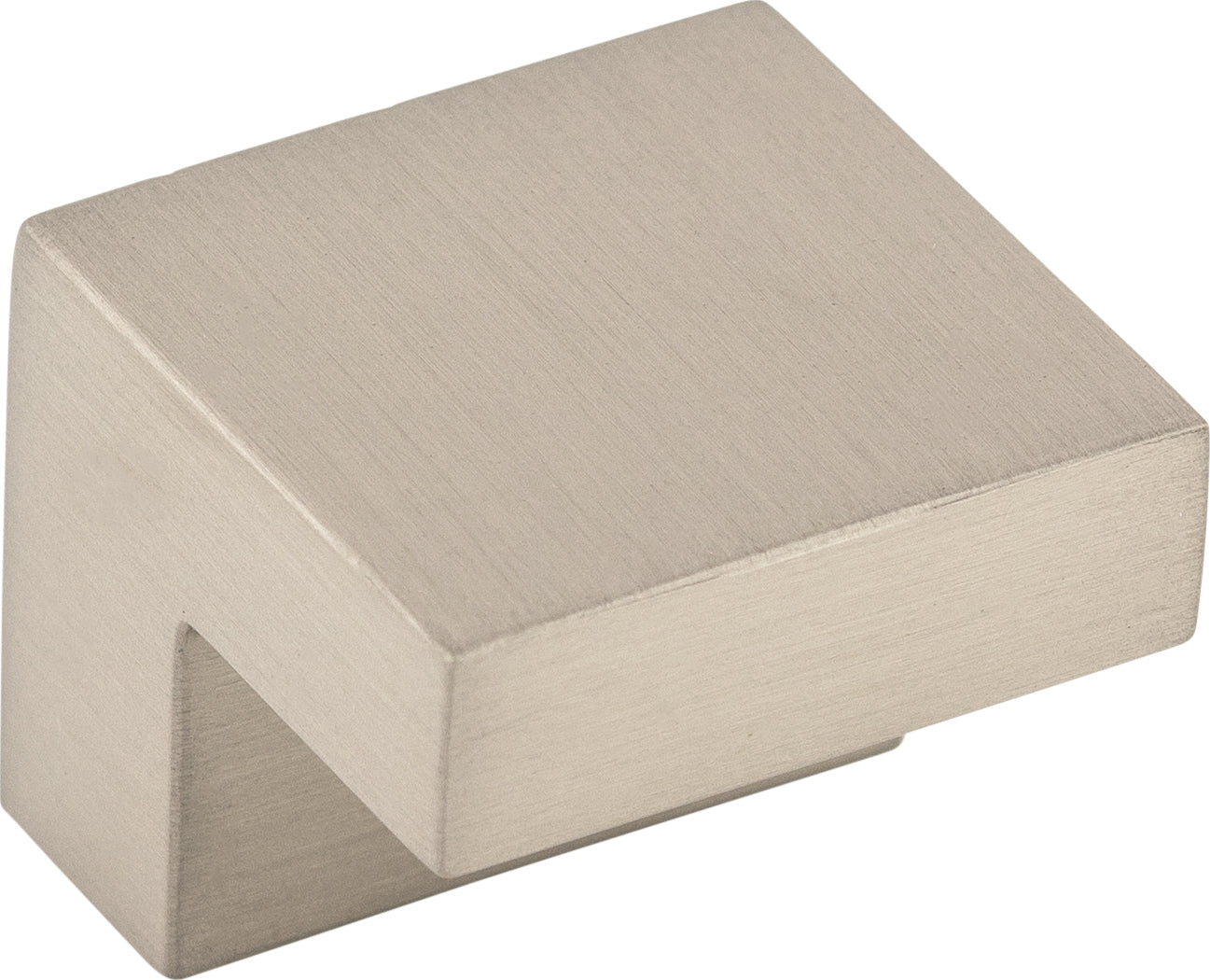 Top Knobs Square Series 1"L Knob, Brushed Satin Nickel