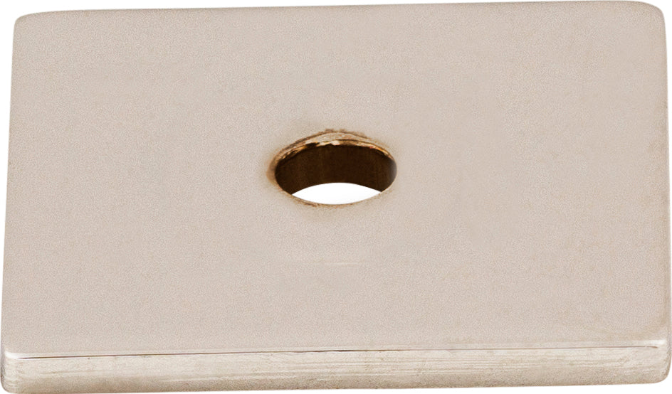 Top Knobs Square Series 1"L Backplate, Polished Nickel