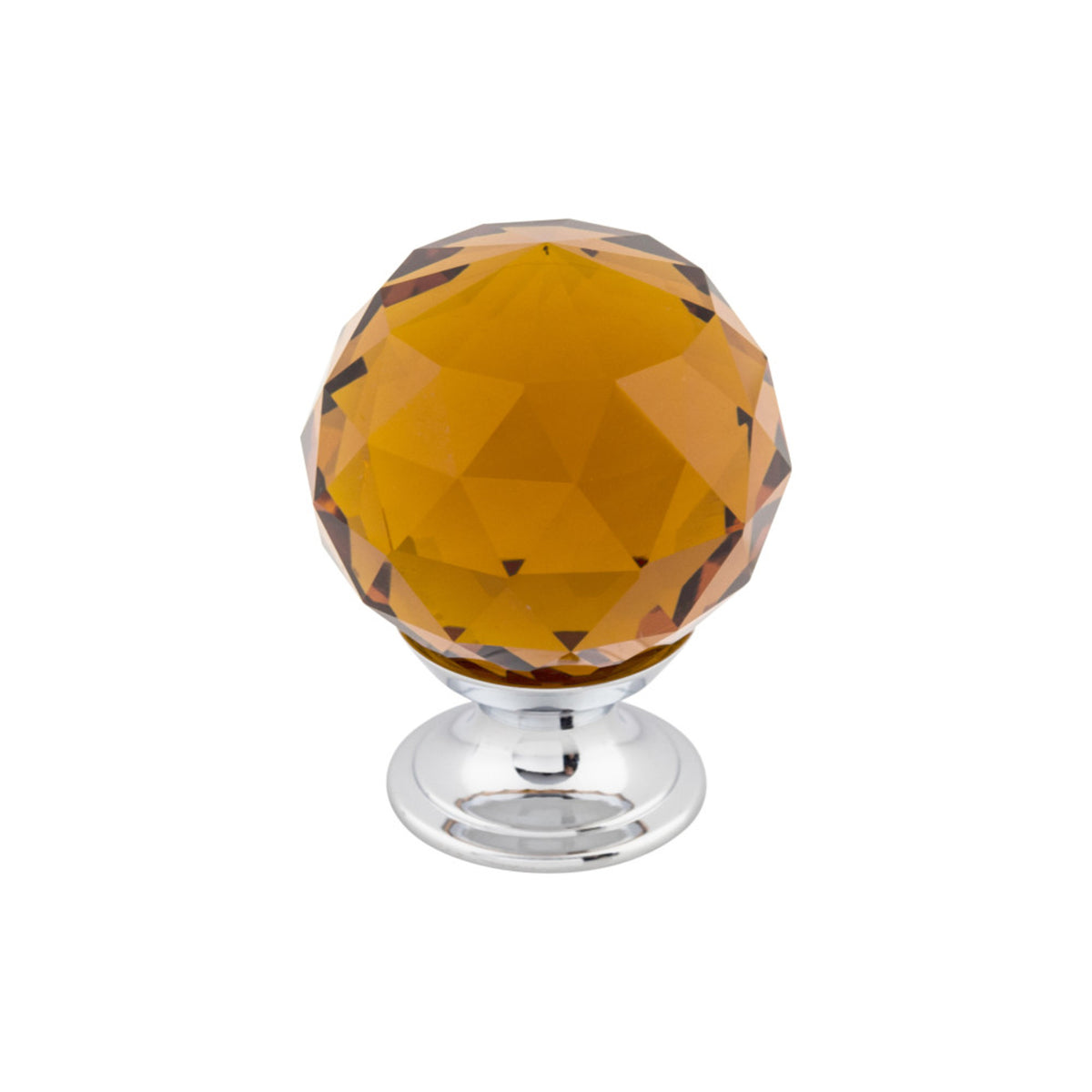 Wine Crystal 1 3/8" Diameter Round Knob