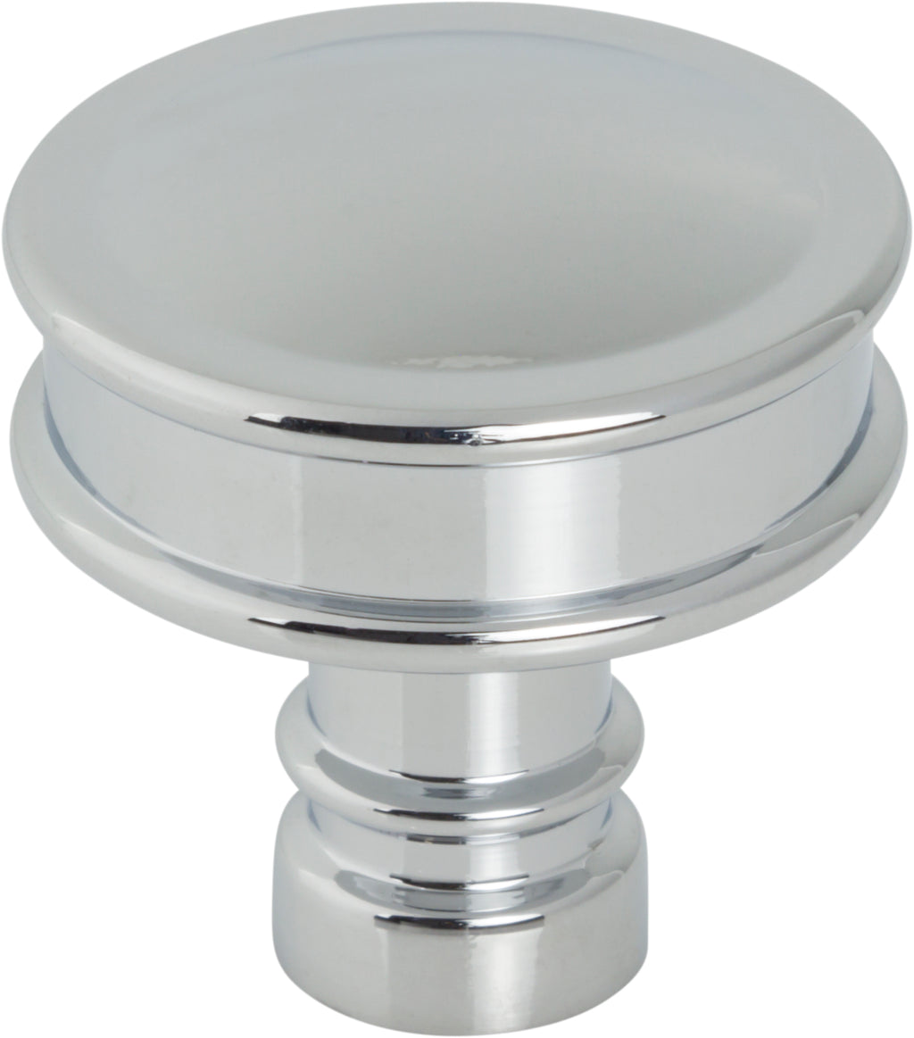 Top Knobs Cranford Series 1-1/4"L Knob, Polished Chrome