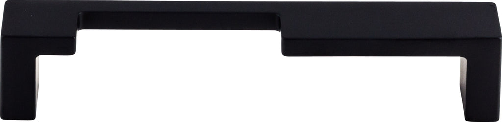 Top Knobs Modern Metro Series 5"(127mm) CC Notch Pull, Flat Black