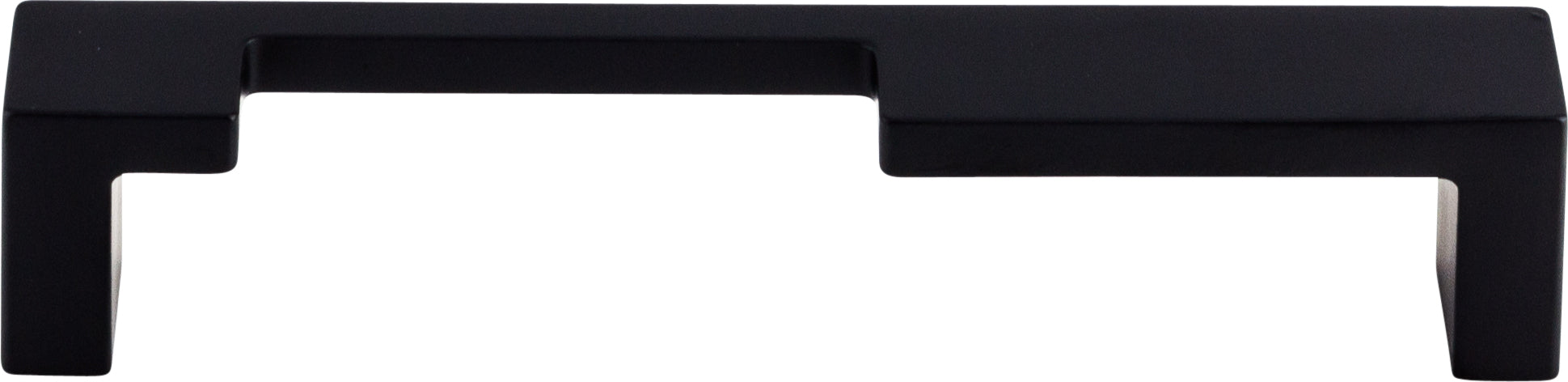 Top Knobs Modern Metro Series 5"(127mm) CC Notch Pull, Flat Black