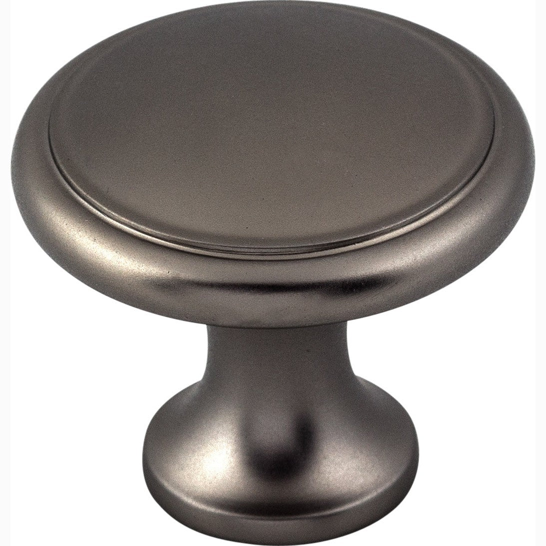 Top Knobs Ringed Series 1-1/8"L Knob, Ash Gray