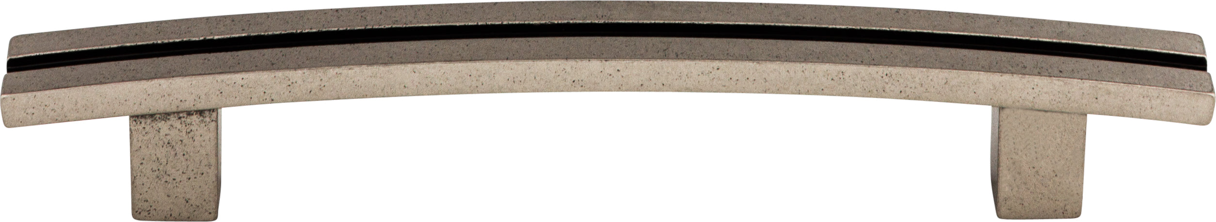 Top Knobs Inset Rail Series 5"(127mm) CC Pull, Pewter Antique