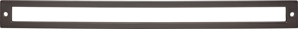 Top Knobs Hollin Series 12"(304mm) CC Backplate, Ash Gray