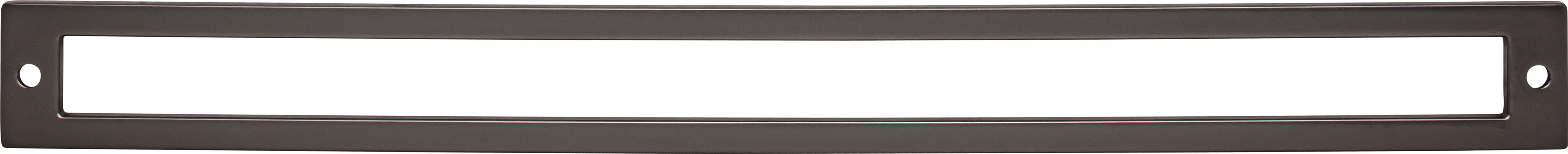 Top Knobs Hollin Series 12"(304mm) CC Backplate, Ash Gray