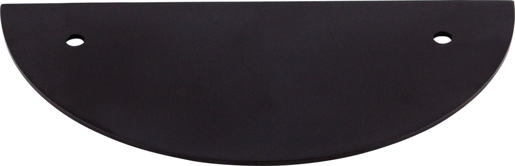 Top Knobs Half Circle Series 3-1/2"(89mm) CC Backplate, Flat Black