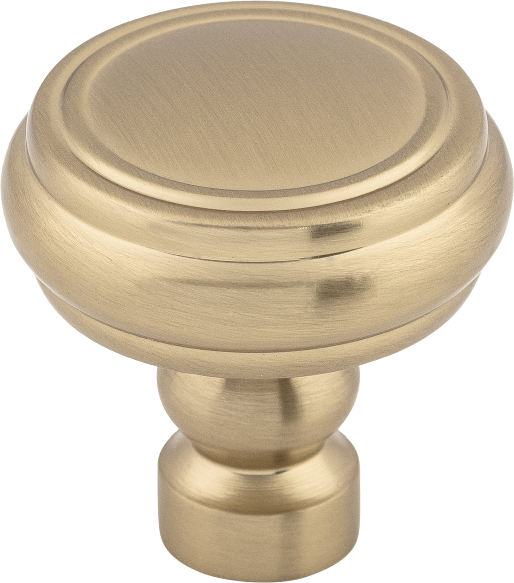 Top Knobs Brixton Series 1-1/4"L Rimmed Knob, Honey Bronze