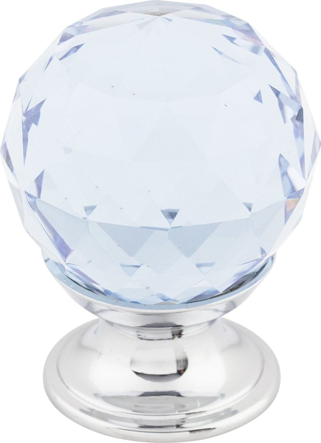 Top Knobs Light Blue Crystal Series 1-1/8"L Knob, 