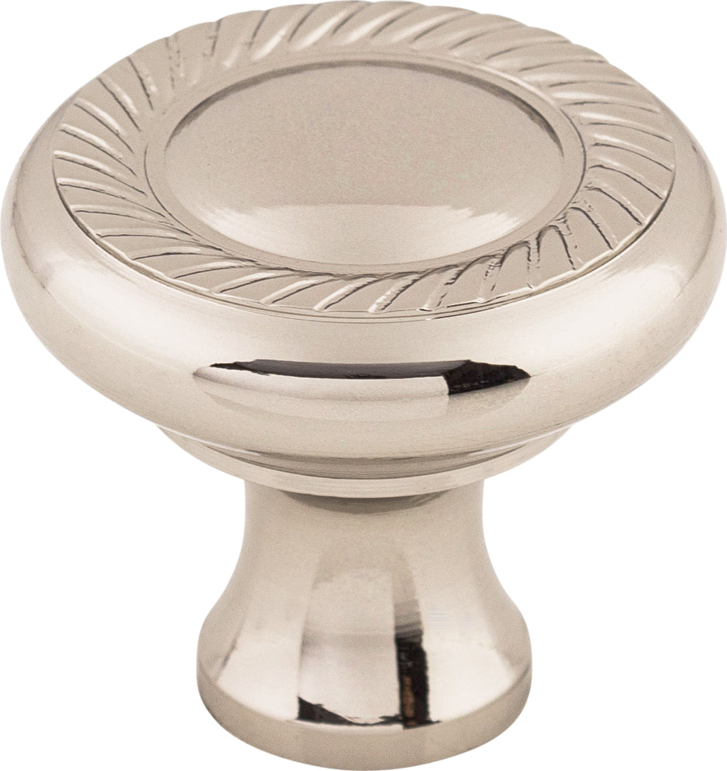 Top Knobs Swirl Cut Series 1-1/4"L Knob, Polished Nickel