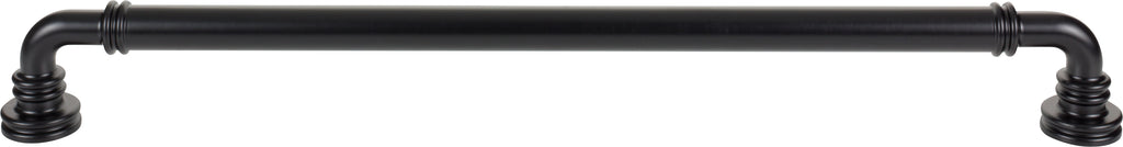 Top Knobs Cranford Series 18"(457mm) CC Appliance Pull, Flat Black