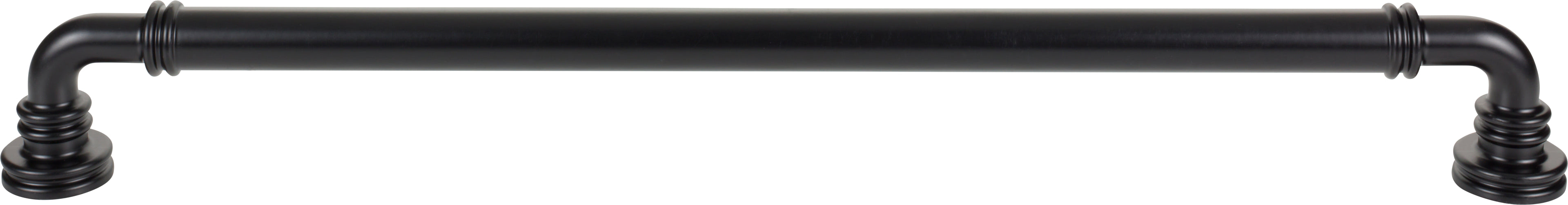 Top Knobs Cranford Series 18"(457mm) CC Appliance Pull, Flat Black