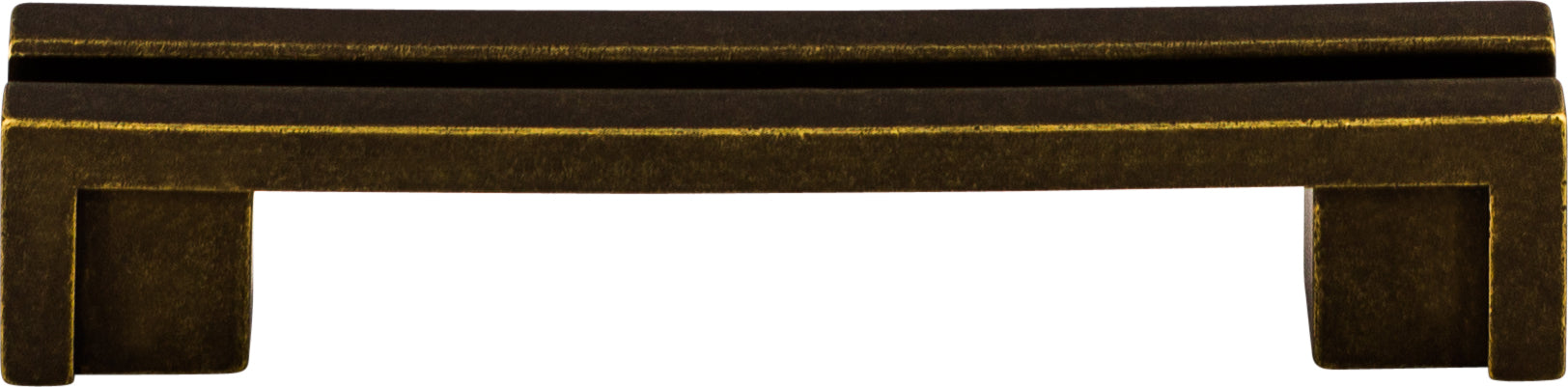 Top Knobs Flat Rail Series 3-1/2"(89mm) CC Pull, German Bronze