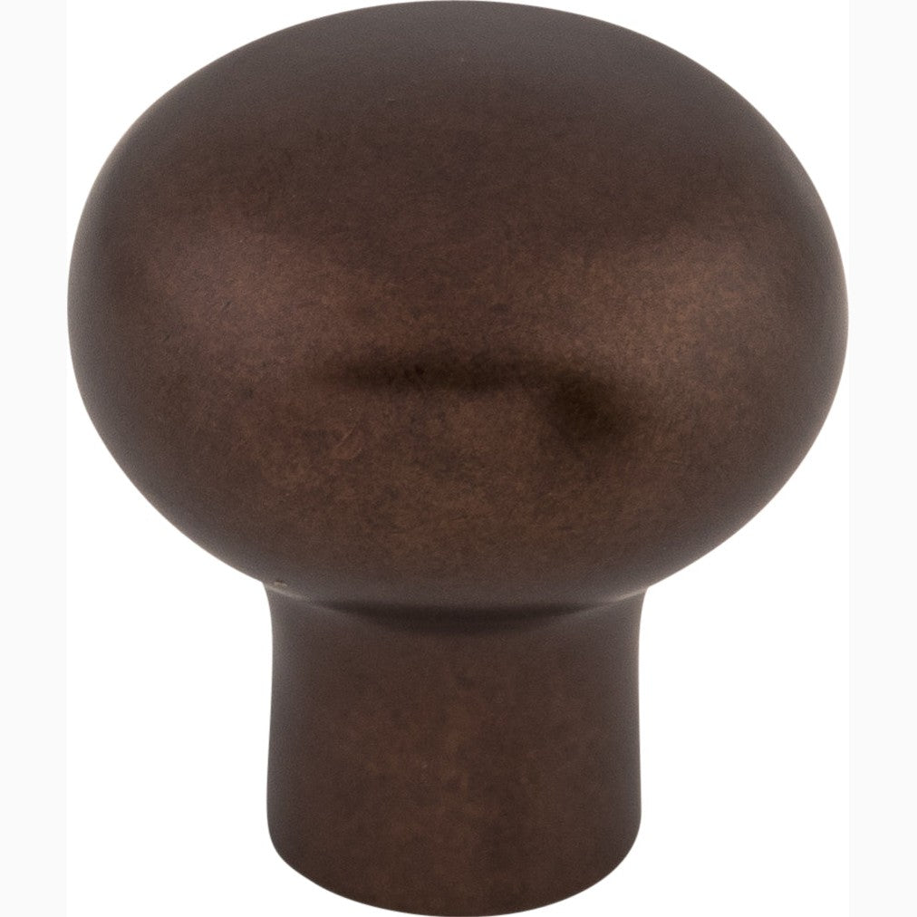 Top Knobs Aspen Round Series 7/8"L Knob, Mahogany Bronze