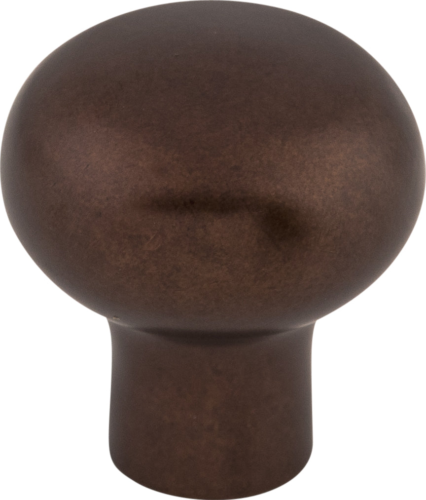 Top Knobs Aspen Round Series 7/8"L Knob, Mahogany Bronze