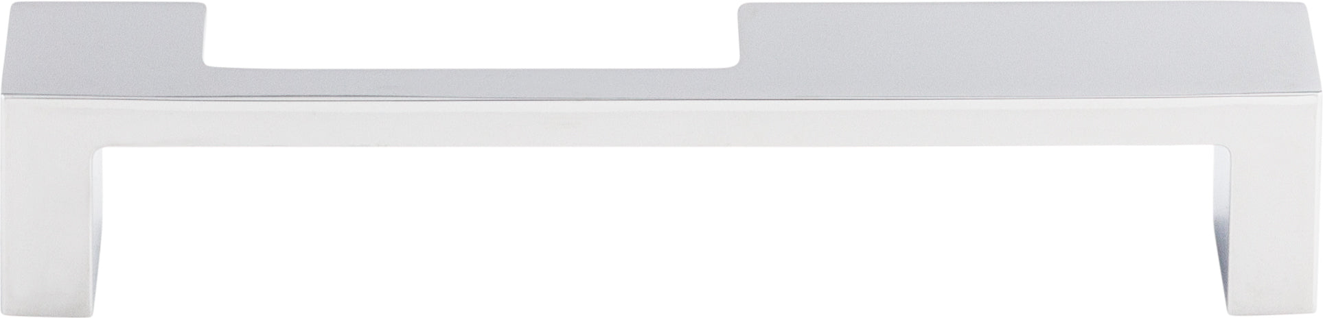 Top Knobs Modern Metro Series 5"(127mm) CC Notch Pull, Polished Chrome